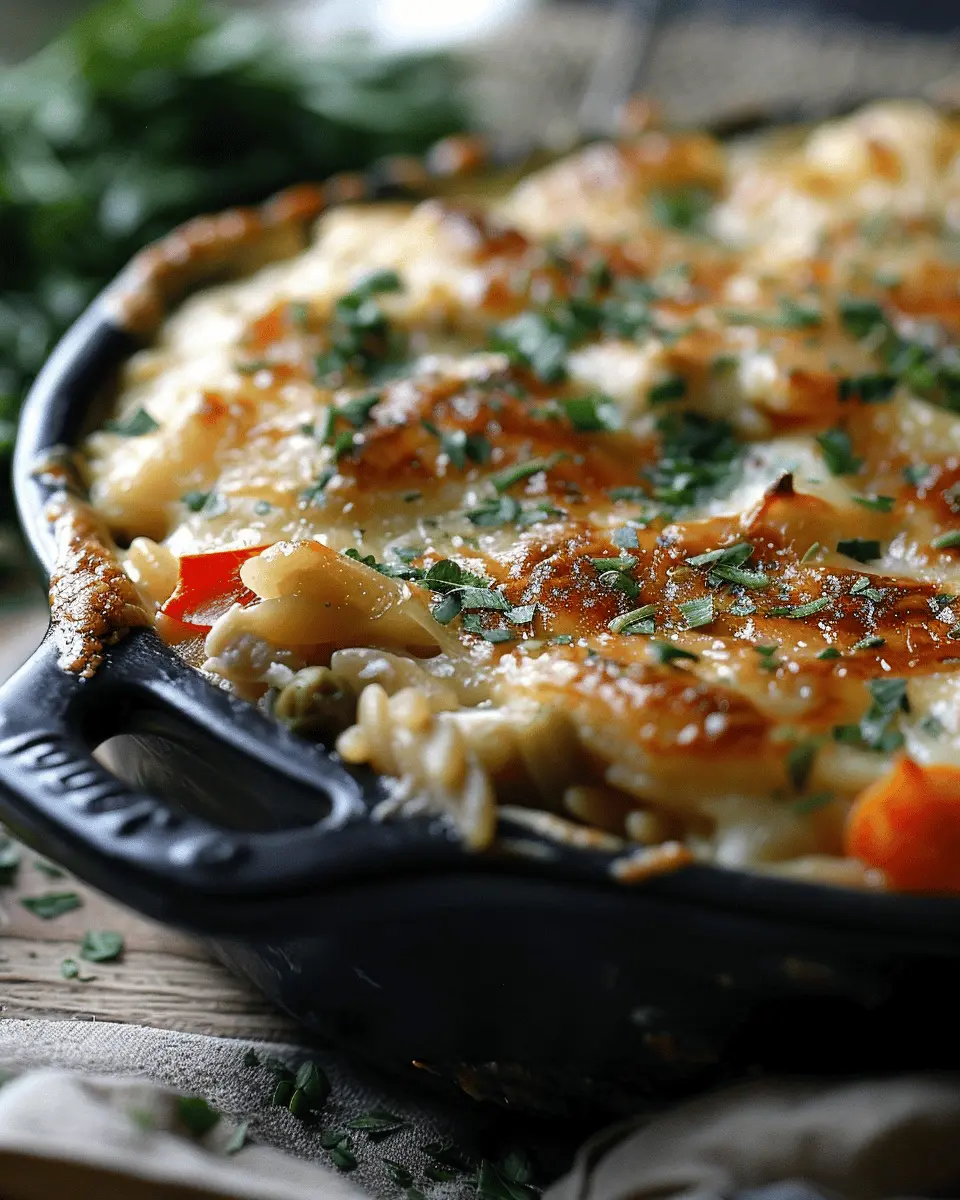 Creamy Chicken Pot Pie Orzo: The Best Comfort Food for Home Chefs
