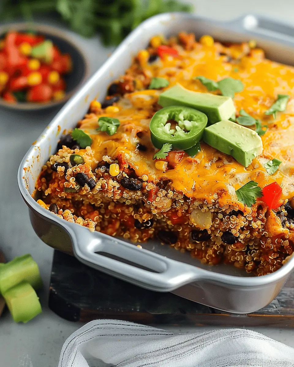 Quinoa Enchilada Casserole: Easy Dump & Bake Delight for All