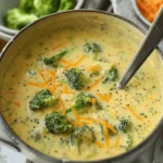 High Protein Broccoli Cheddar Soup