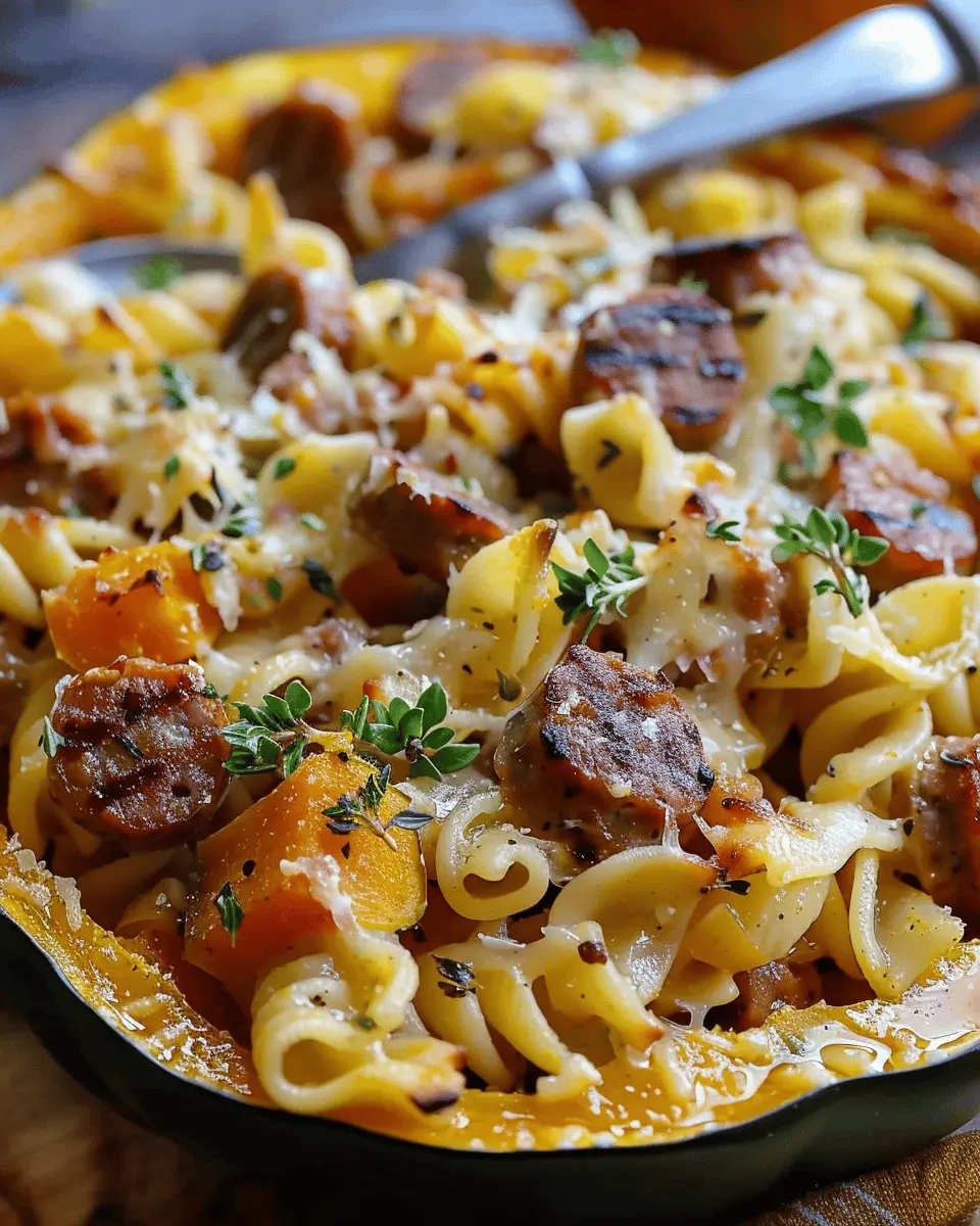Autumn Sausage Pasta Squash: Amazing 25-Minute Fall Favorite