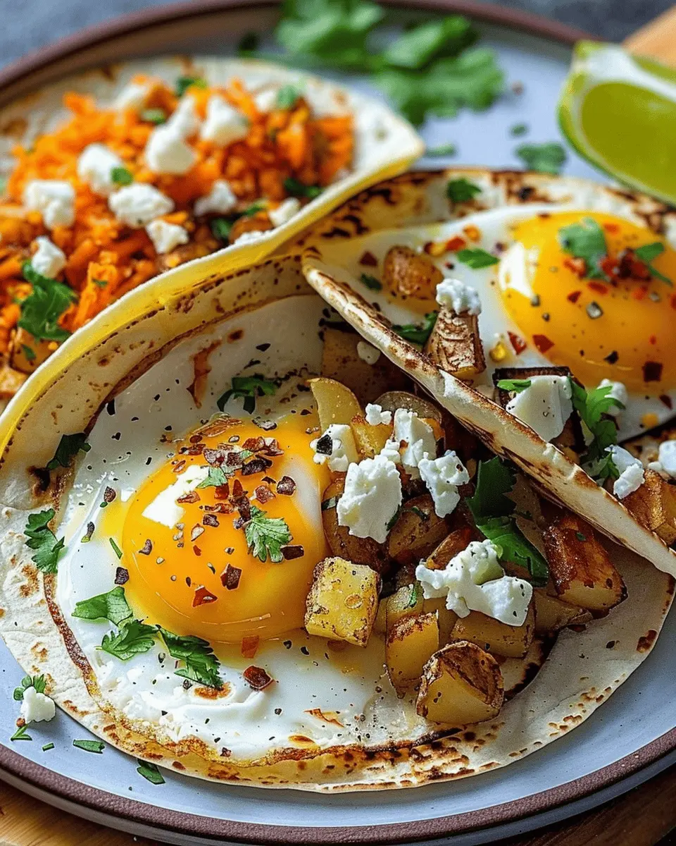 Potato, Egg, and Cheese Breakfast Tacos for a Delicious Start