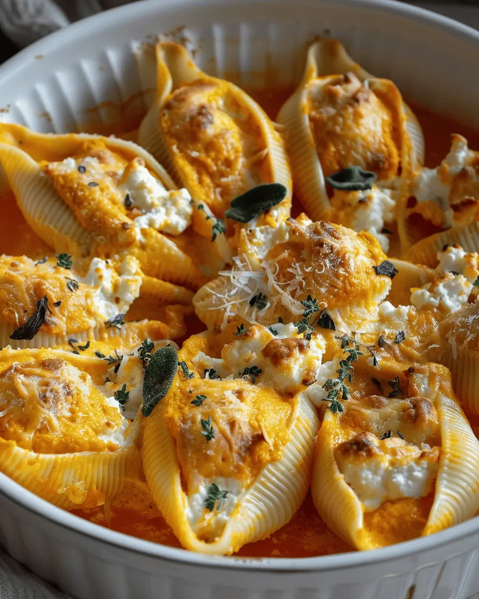 Creamy Pumpkin Ricotta Stuffed Shells Recipe: Indulgent Fall Comfort