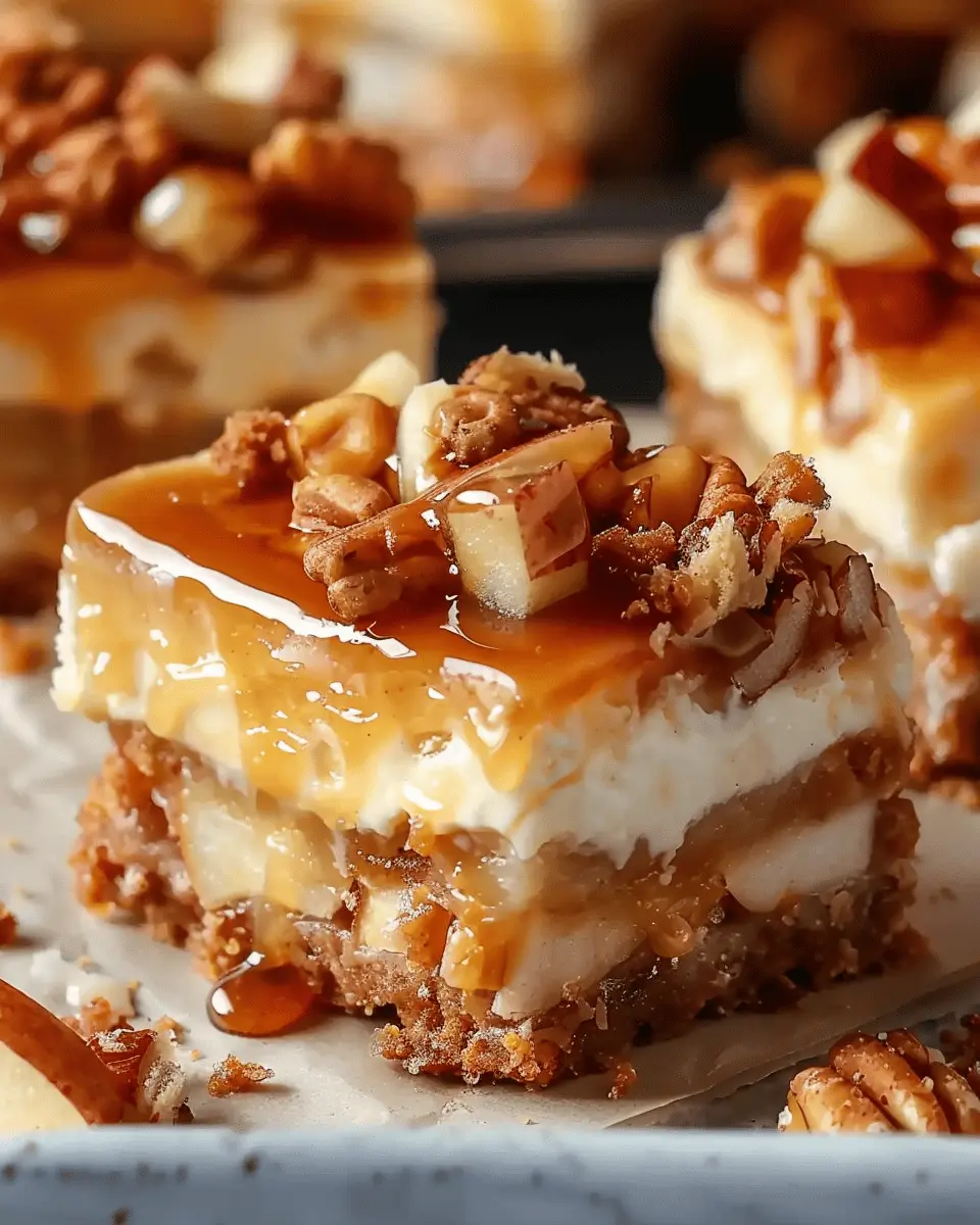 Caramel Apple Cheesecake Bars: Indulgent Comfort Food Delight