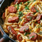One Pot Kielbasa Pasta – Creamy, Easy & Family-Approved