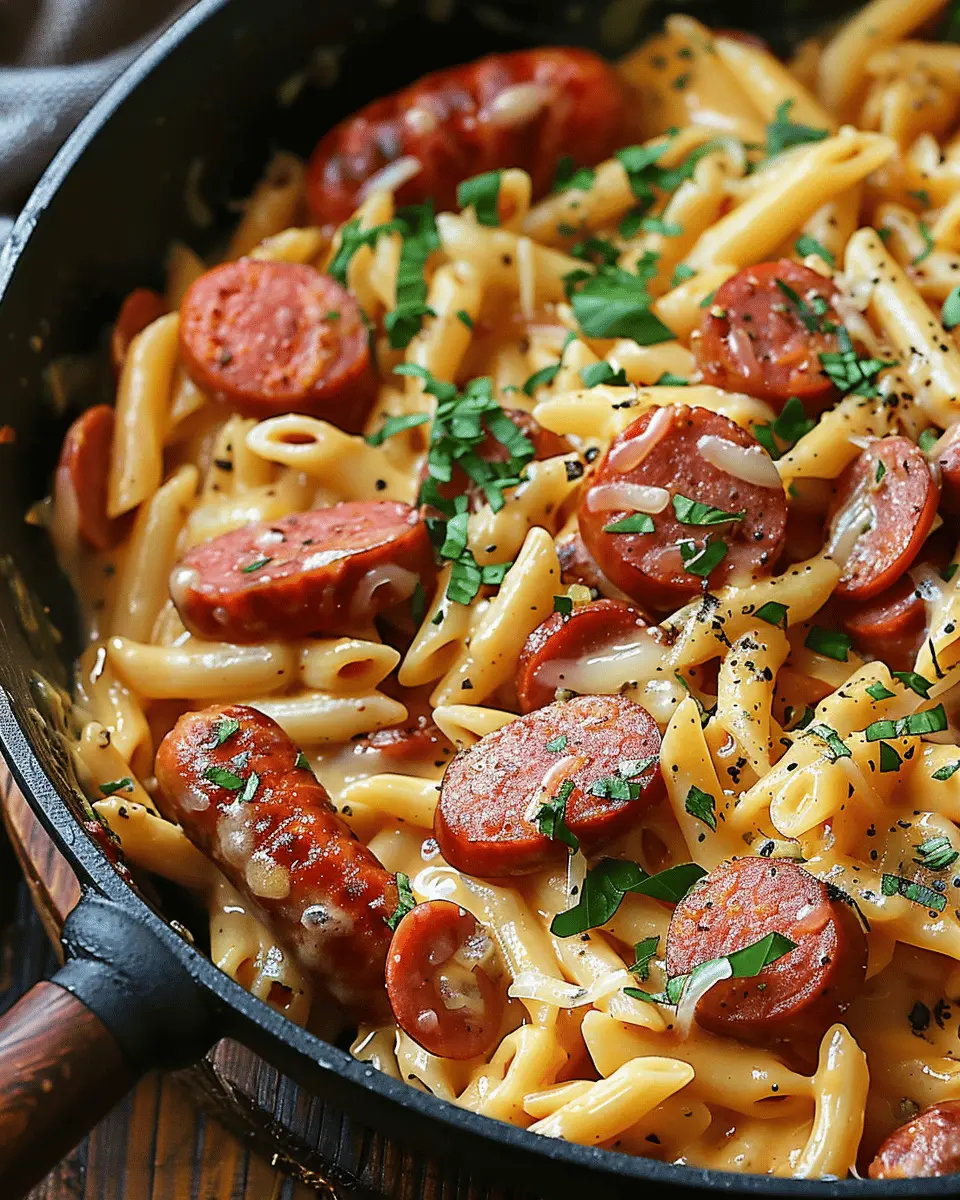 One Pot Kielbasa Pasta – Creamy, Easy & Family-Approved Delight