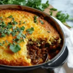 Easy Cornbread Cowboy Casserole With Beef And Beans