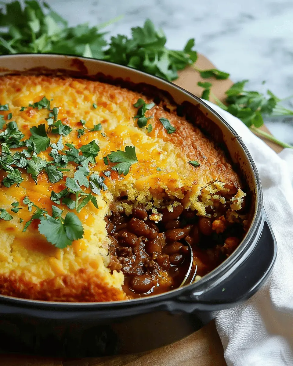 Easy Cornbread Cowboy Casserole With Beef And Beans: Comfort Food Delight