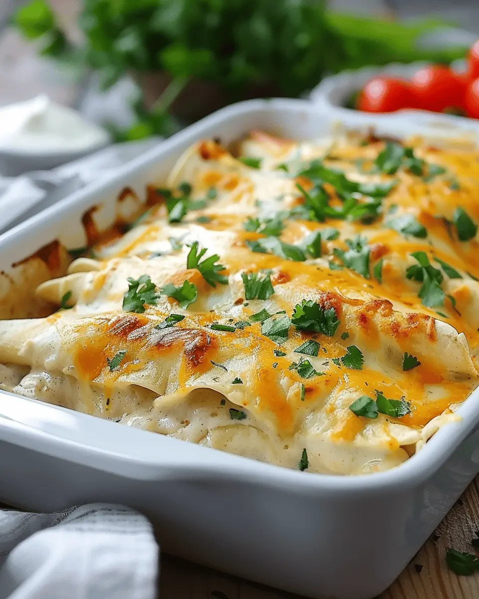 White Chicken Enchilada Casserole: Easy Comfort Food Recipe