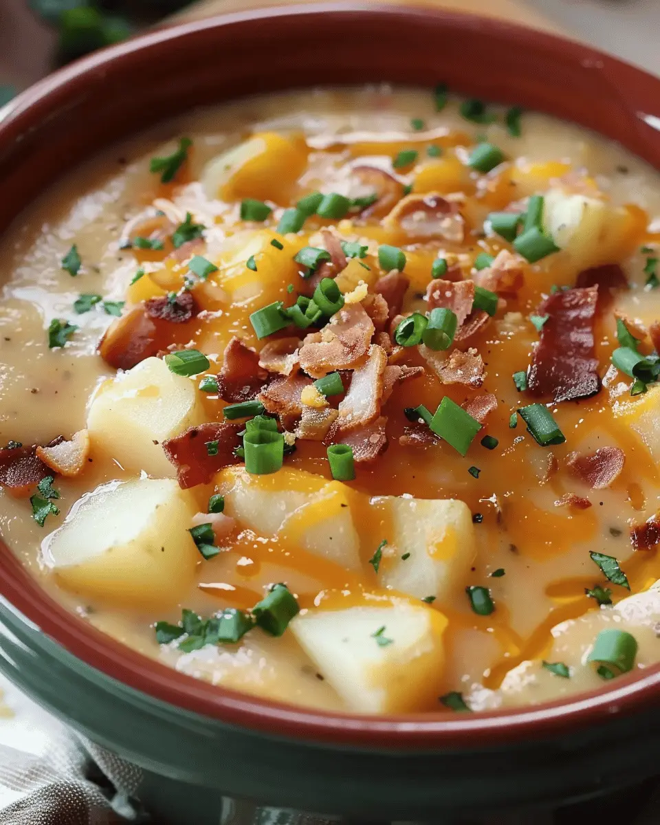 Crock Pot Crack Potato Soup: Indulgent Comfort with Turkey Bacon