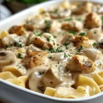 Creamy Baked Chicken Stroganoff – A Comforting Family Favorite