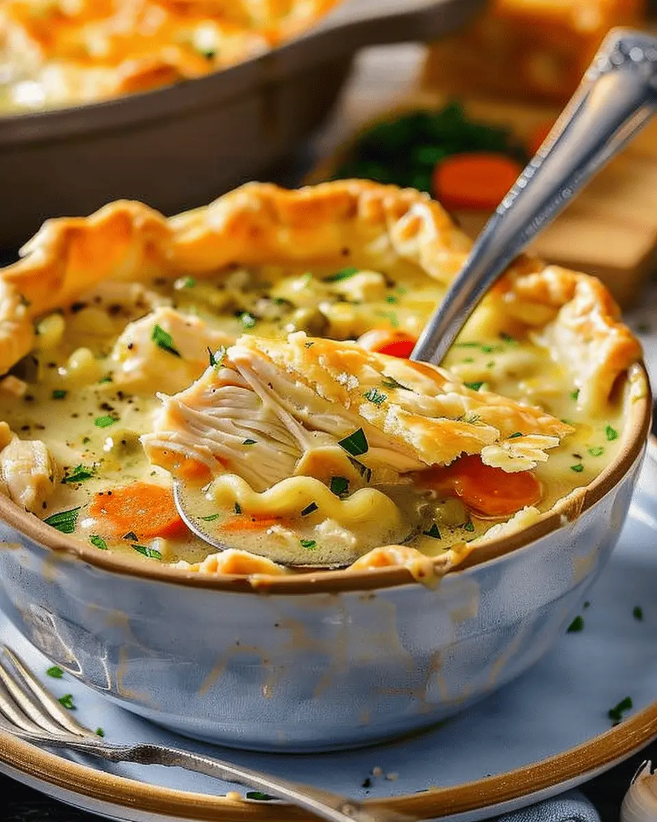 Chicken Pot Pie Soup Recipe: Cozy Comfort with Turkey Bacon