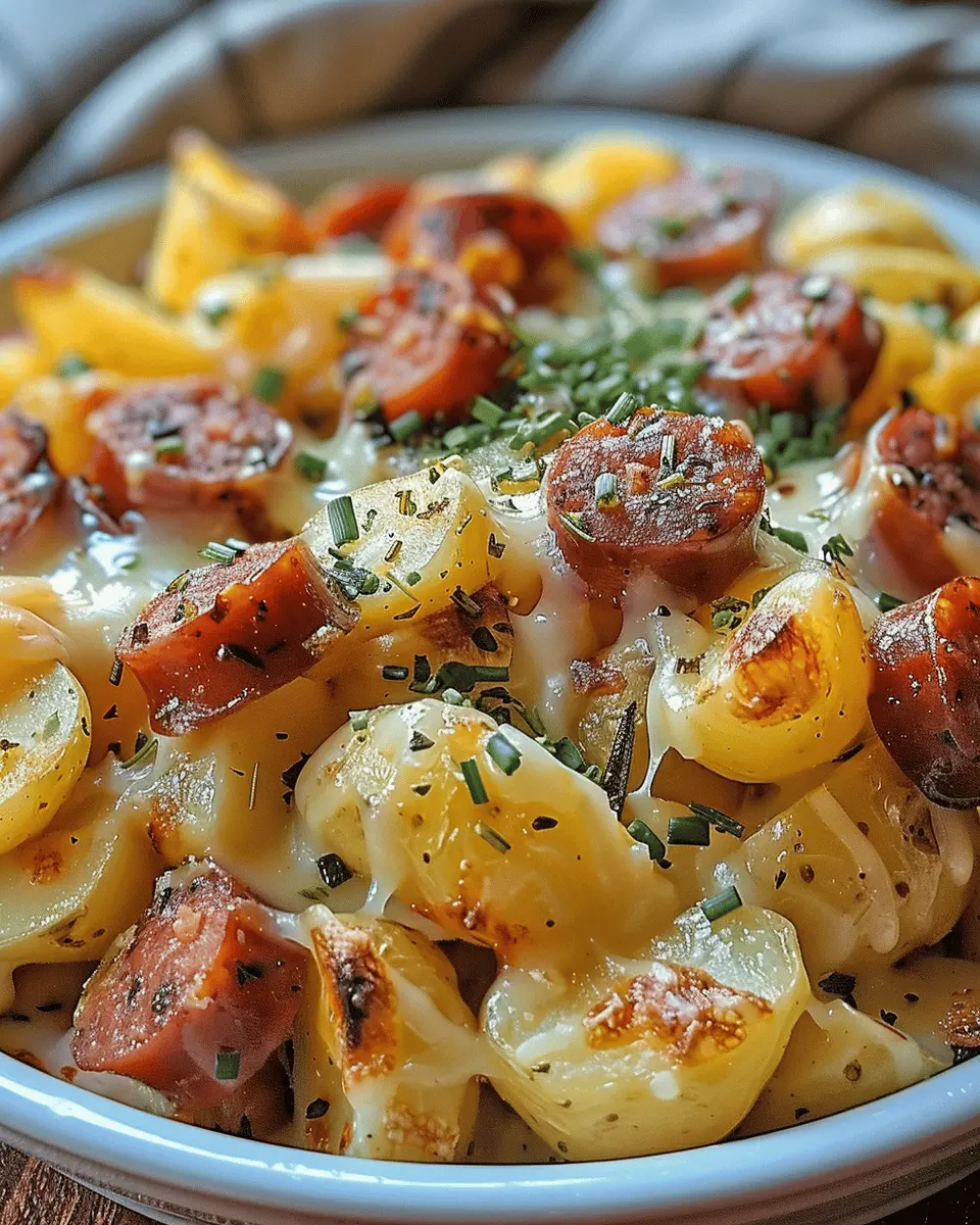 Cheesy Ranch Potatoes and Smoked Sausage: Irresistibly Savory Delight