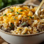 Cheesy Hamburger Rice Casserole