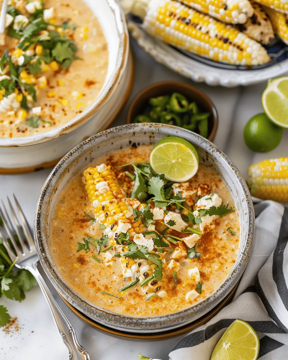 Mexican Street Corn Soup: Easy Comfort Food with Turkey Bacon