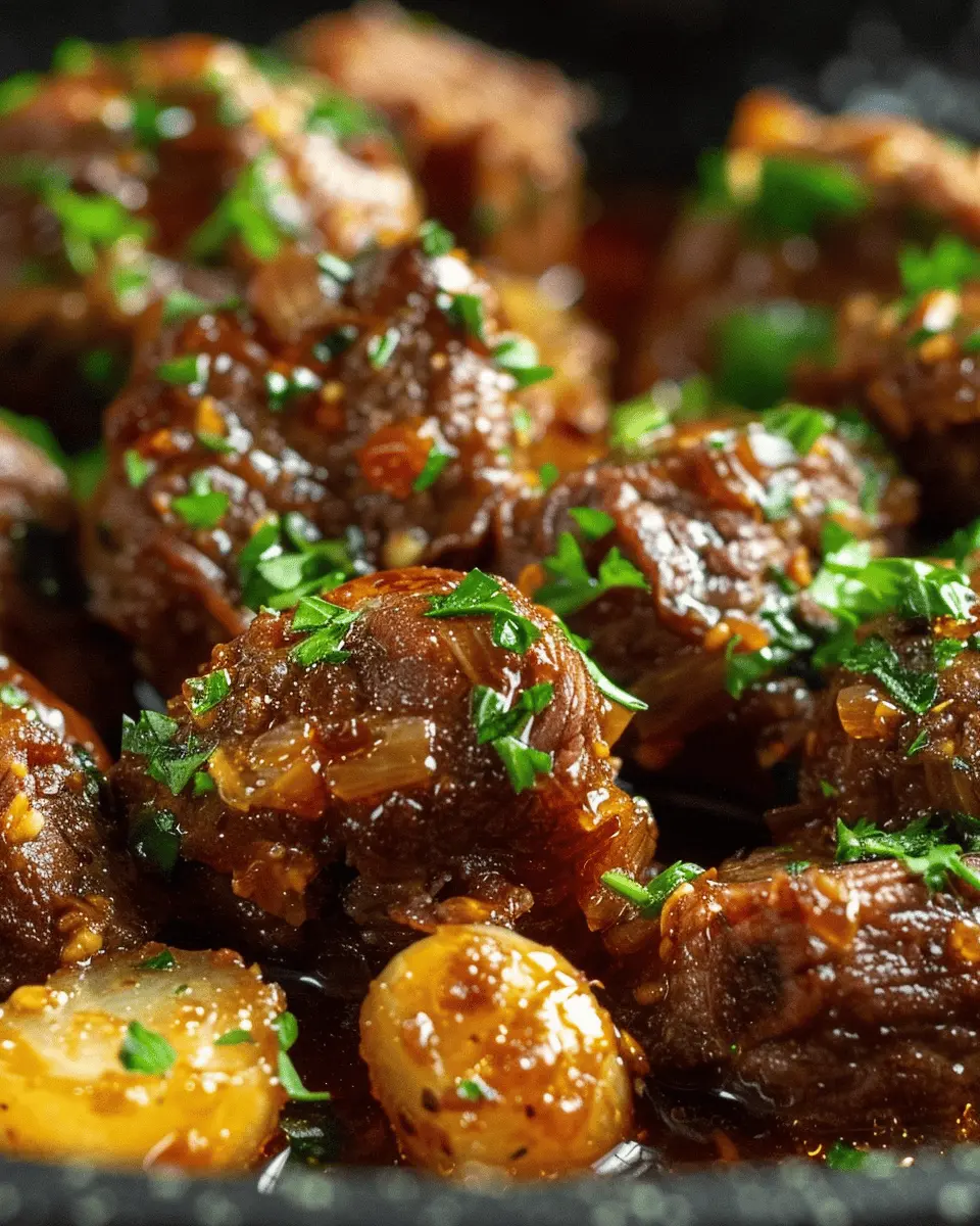 Slow Cooker Garlic Beef Bites: Easy and Flavorful Comfort Food