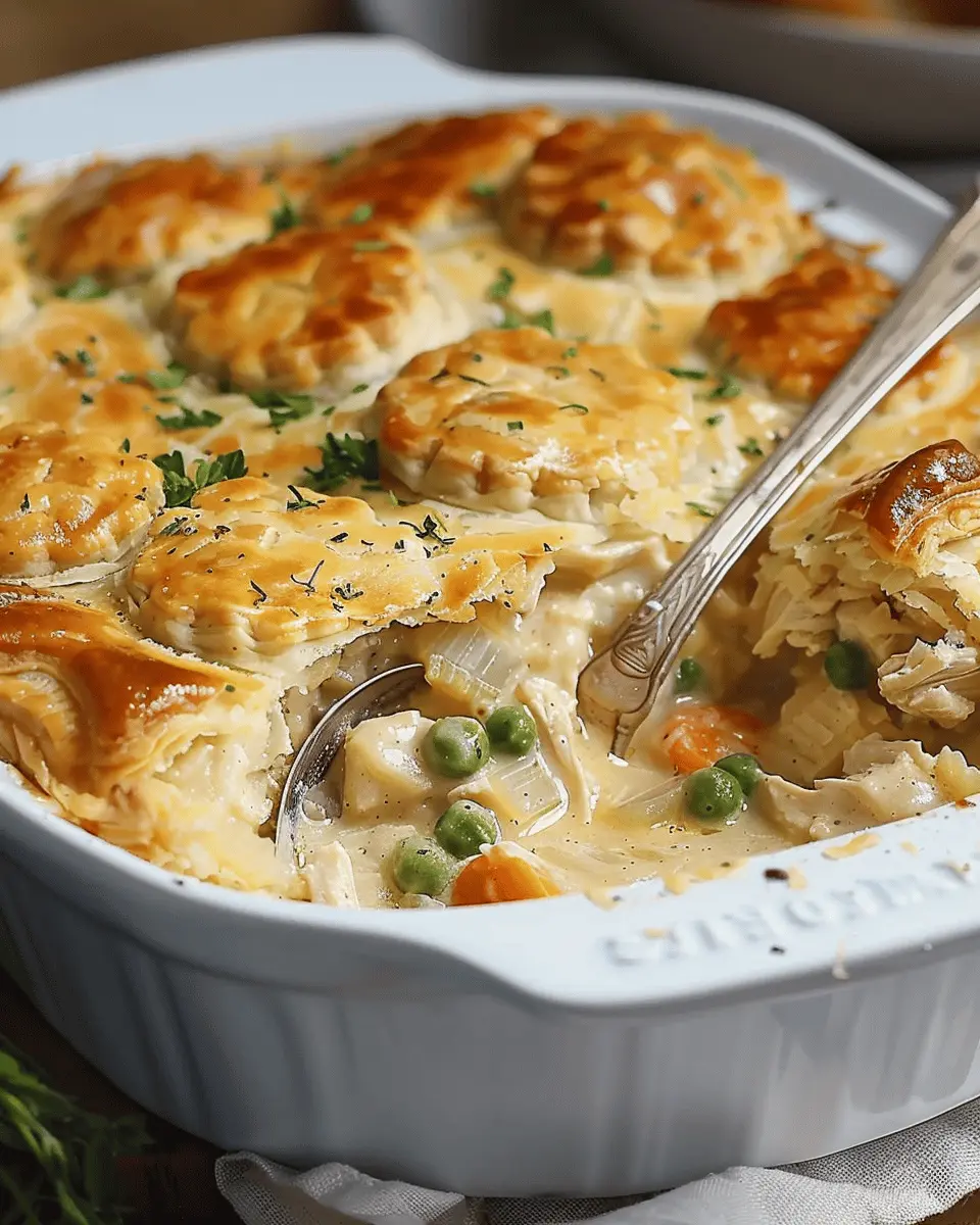 Easy Homemade Chicken Pot Pie Casserole Recipe for Comfort Food Lovers