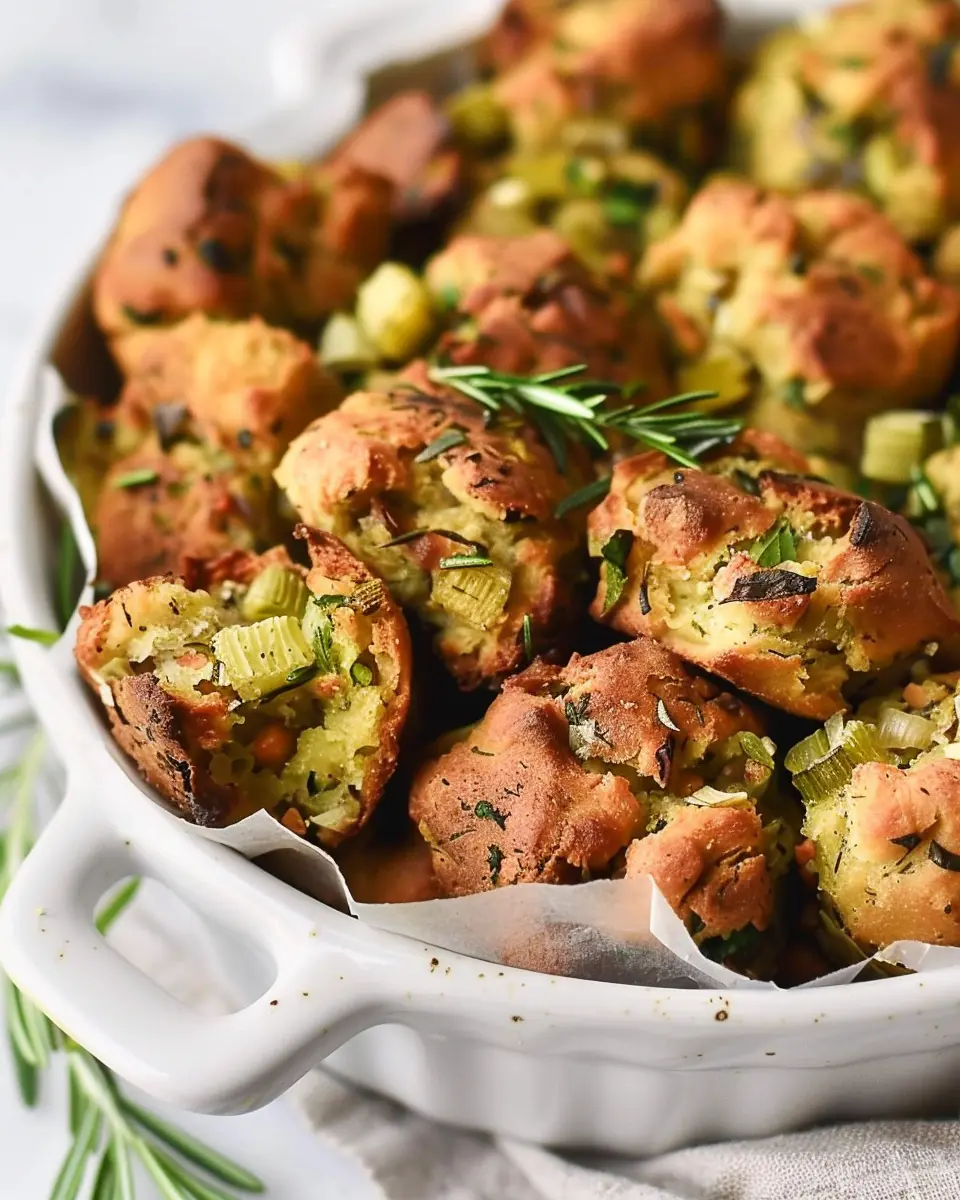 Thanksgiving Stuffing Balls: Easy Turkey Bacon &amp; Chicken Ham Delights