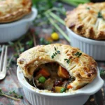 Roasted Autumn Vegetable Pot Pies
