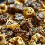 Cracked Garlic Steak Tortellini in Creamhouse Sauce Bliss
