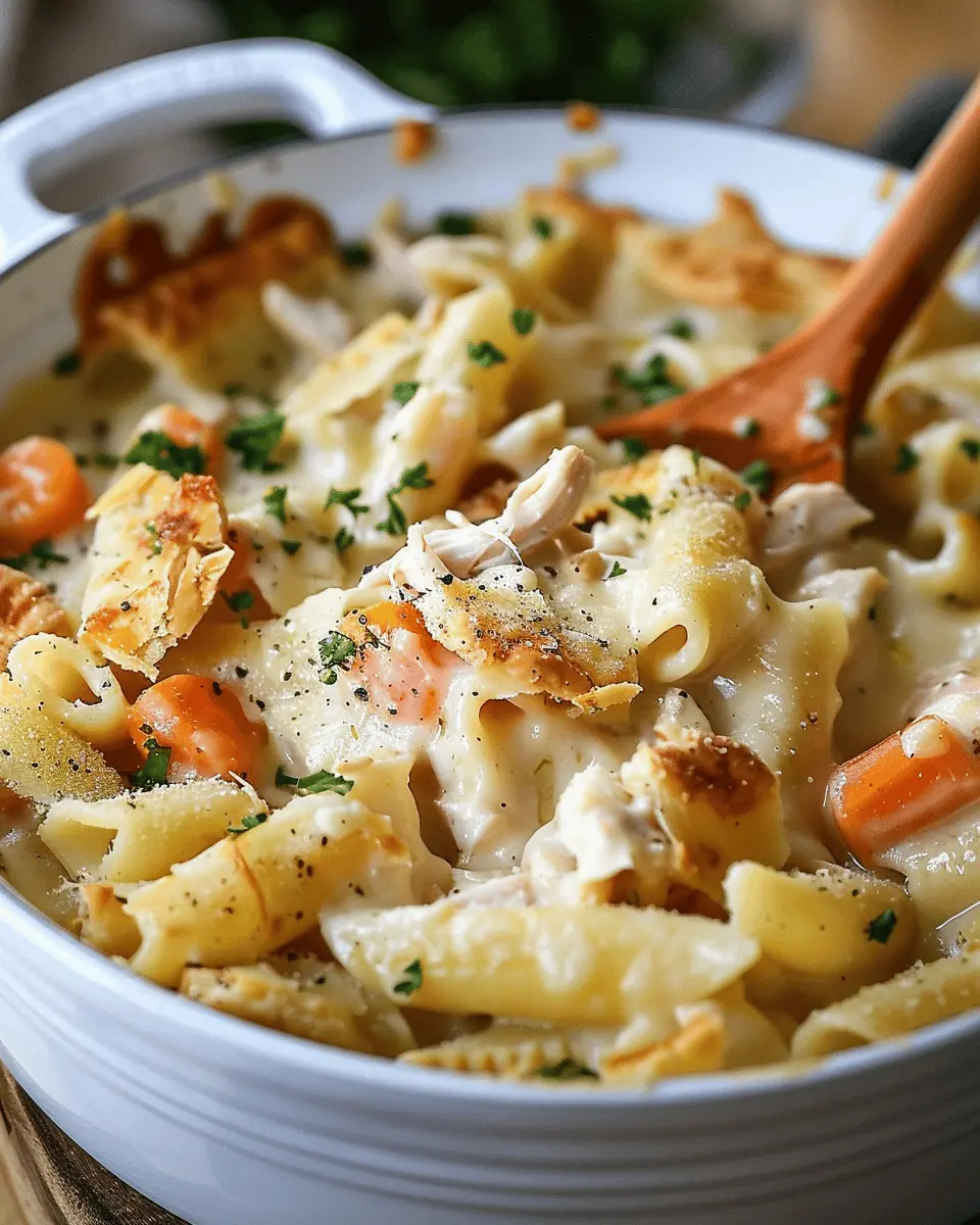 Creamy Chicken Pot Pie Pasta: A Cozy Indulgence You’ll Love