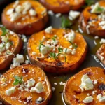 Roasted Sweet Potato Rounds with Honey & Feta Bliss
