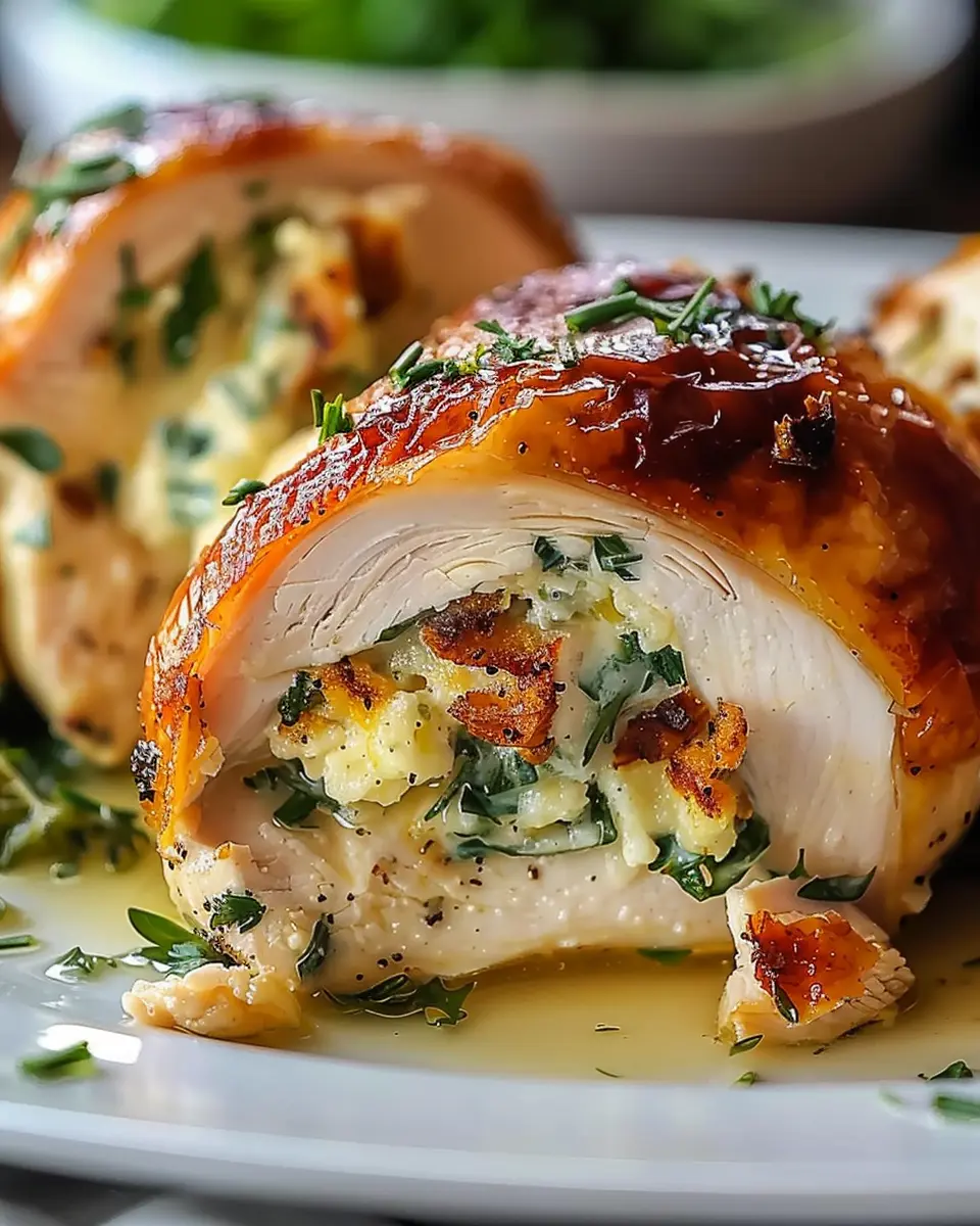 ruths chris stuffed chicken recipe: easy turkey bacon twist