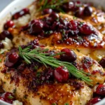 Honey Cranberry Chicken Bake with Ricotta Cheese – Easy, Flavor-Packed Dinner in 40 Minutes!