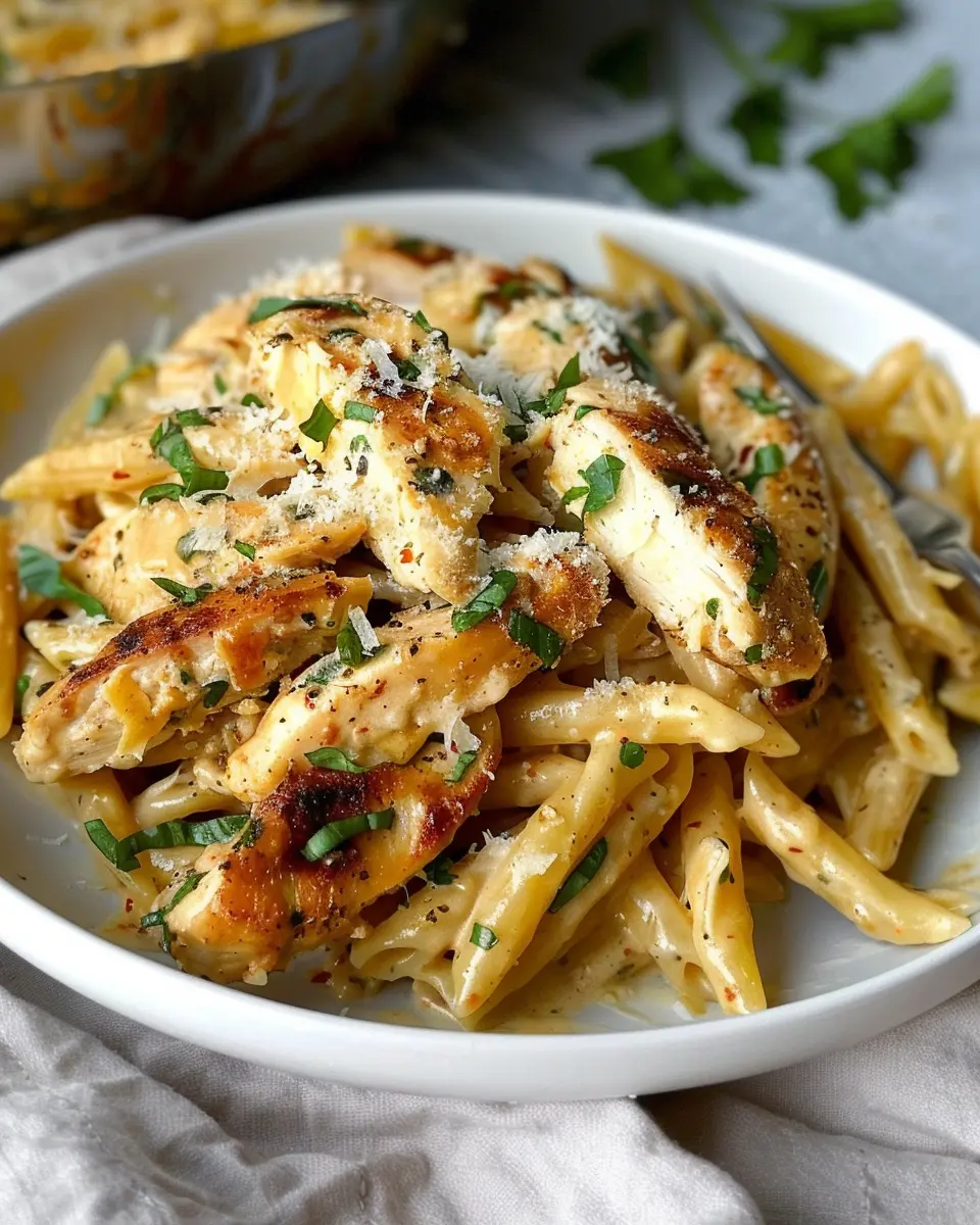 Healthy Garlic Parmesan Chicken Pasta Recipe You’ll Love