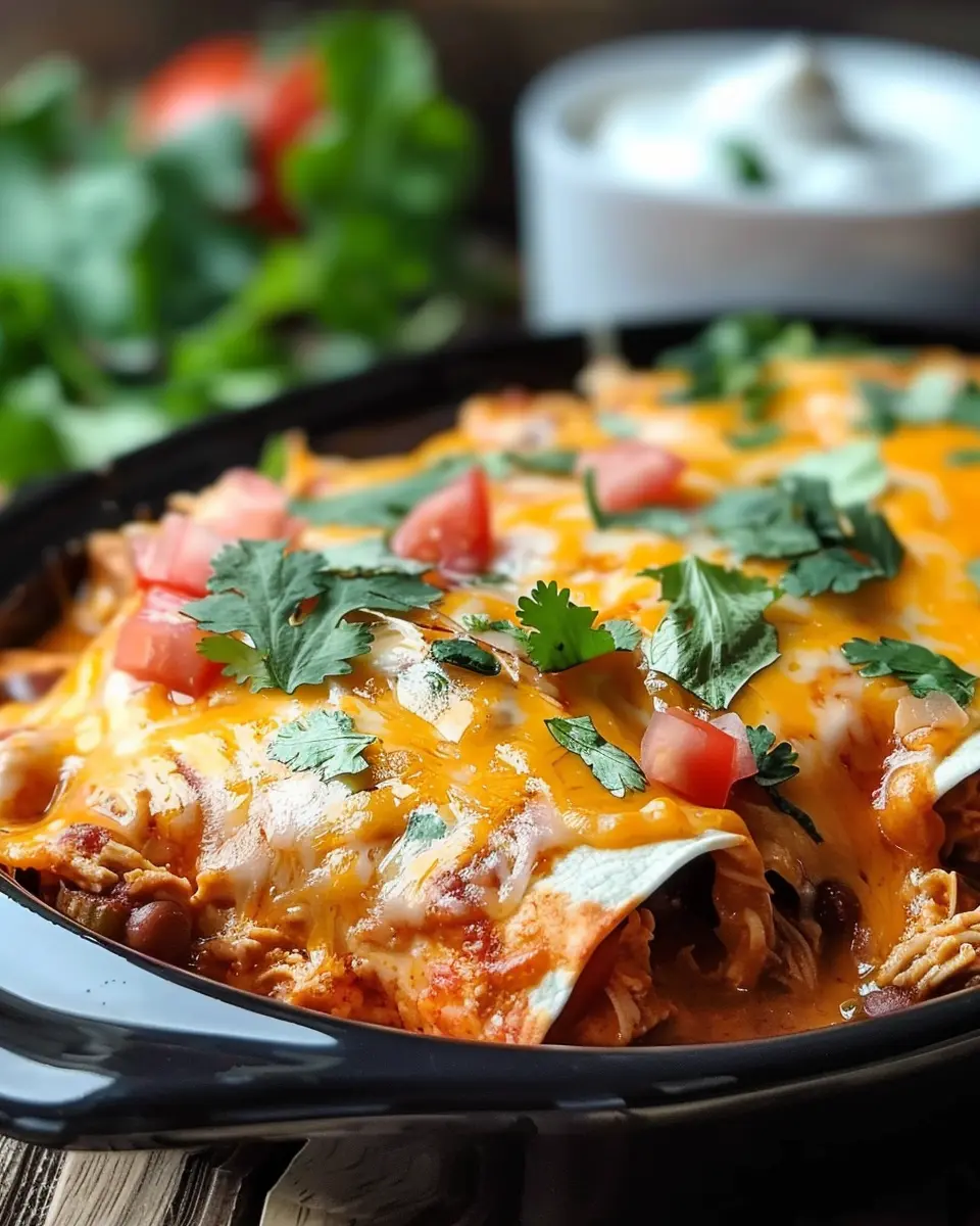 Crockpot Chicken Enchilada Casserole: Easy, Flavorful Family Meal