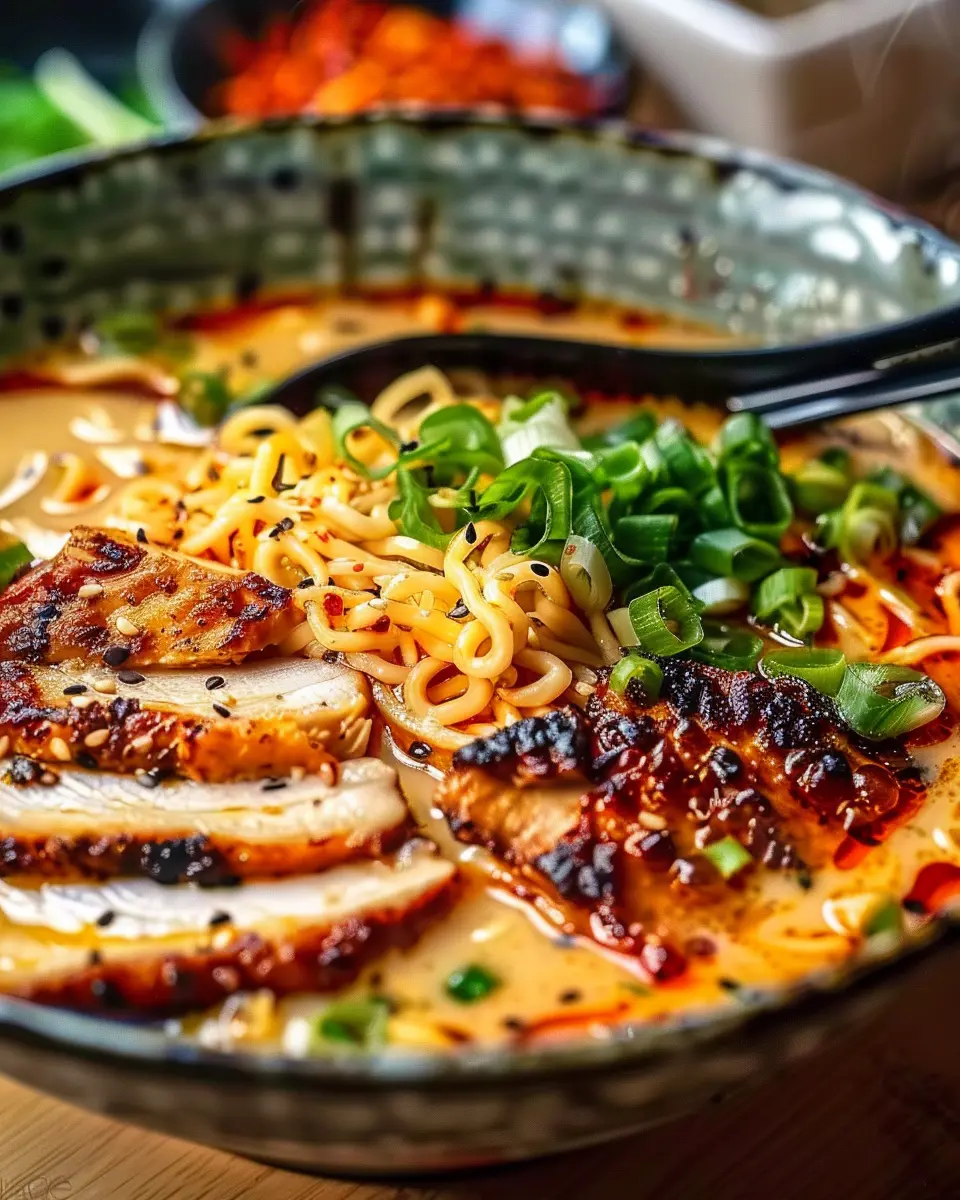Fiery Chicken Ramen: A Comforting Noodle Bowl with a Twist