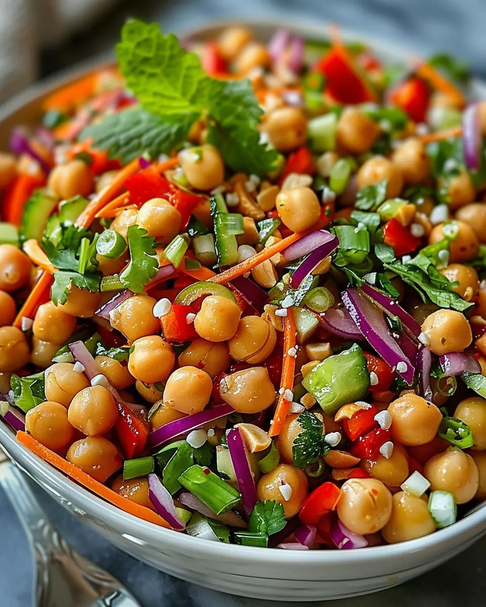 Crunchy Thai Chickpea Salad Recipe You’ll Absolutely Adore