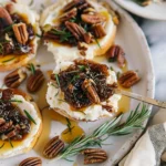 Goat Cheese Appetizer Spread with Fig Jam and Pecans