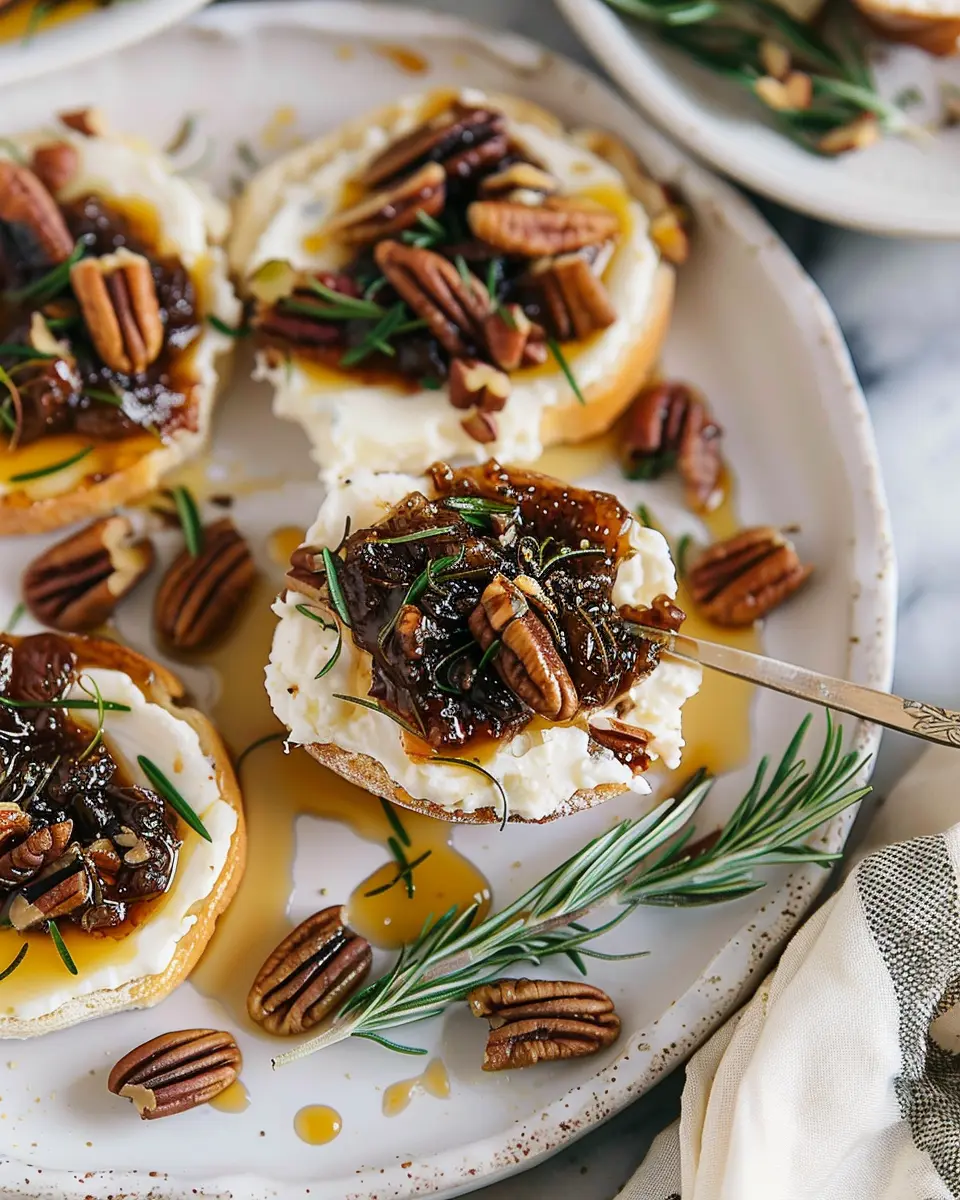 Goat Cheese Appetizer Spread: Easy Fig Jam and Pecan Delight