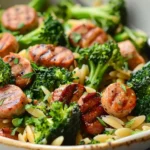 Chicken Sausage and Broccoli Orzo – Quick, Healthy & Flavorful