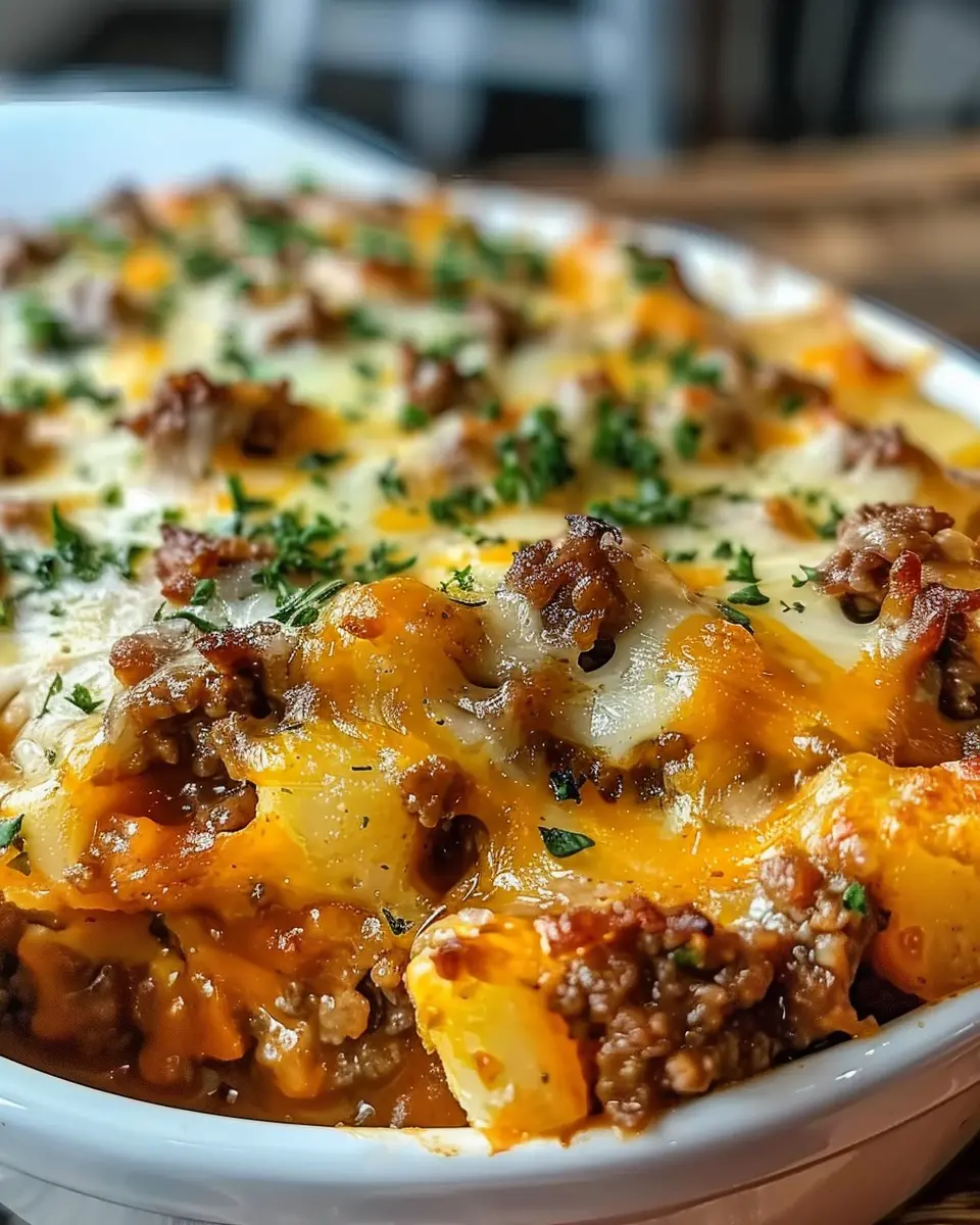 Hobo Casserole: Easy Ground Beef Recipe with Turkey Bacon Twist