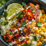 Street Corn Chicken Rice Bowl