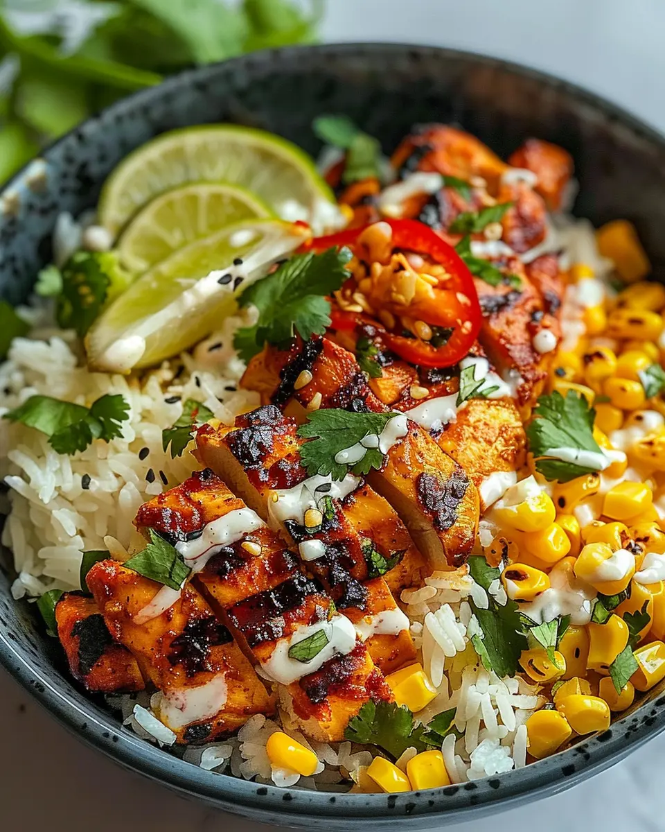 Street Corn Chicken Rice Bowl: A Juicy and Easy Family Favorite