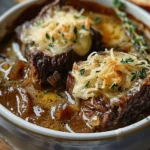 French Onion Beef Short Rib Soup