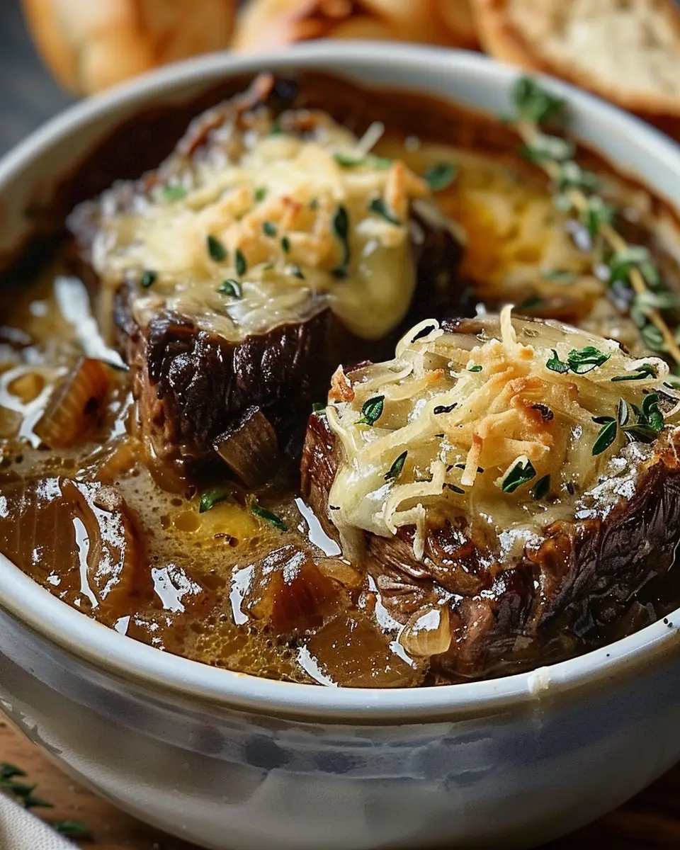 French Onion Beef Short Rib Soup: A Cozy, Indulgent Delight