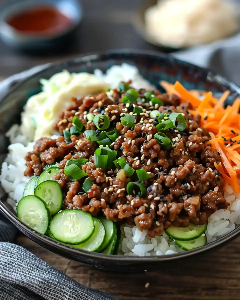Korean ground beef bowl: Quick &amp; Easy Delight for Busy Nights