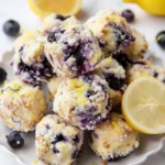 Blueberry and Lemon Zest Cottage Cheese Bites – Healthy, Easy Snack Idea