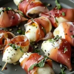 Prosciutto Wrapped Mozzarella Bites