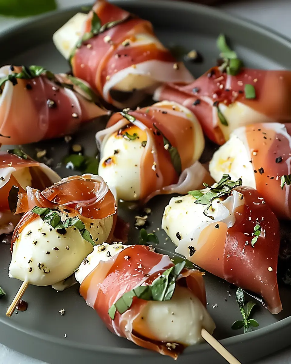 Prosciutto Wrapped Mozzarella Bites: Easy, Irresistible Appetizer Delight