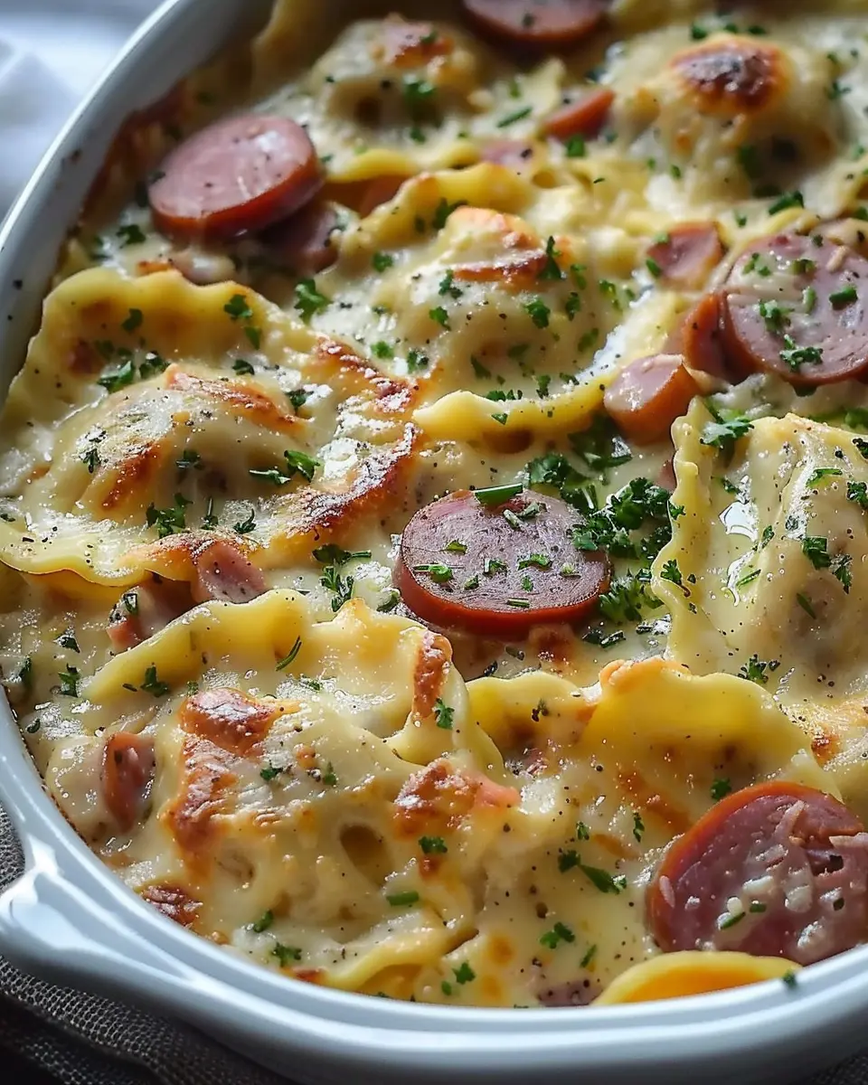 Classic Crockpot Pierogi Casserole with Kielbasa: A Cozy Delight