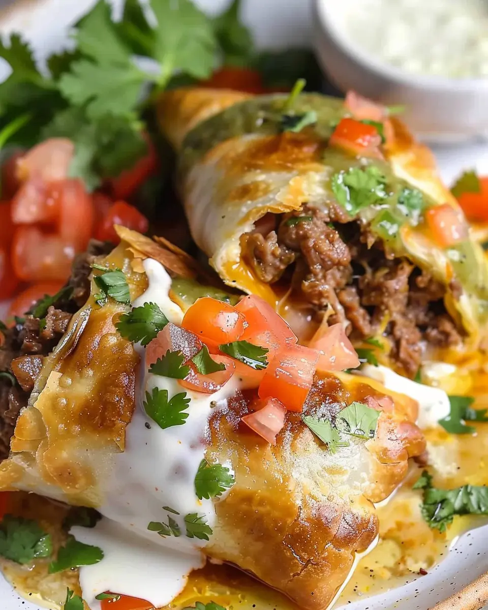 Beef and Cheese Chimichangas Recipe for a Delicious Homemade Treat