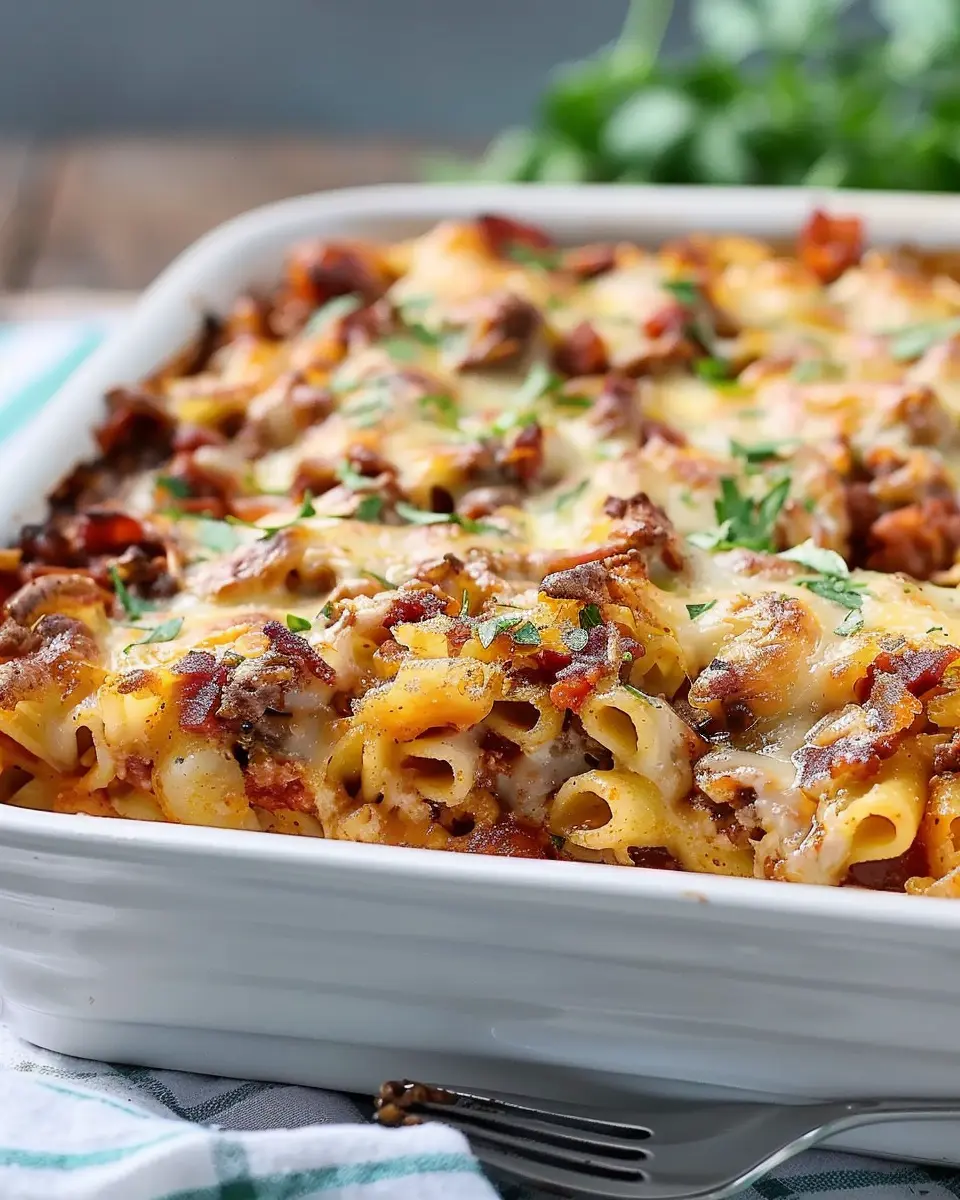 Crazy Good Casserole: Easy Turkey Bacon and Chicken Ham Delight