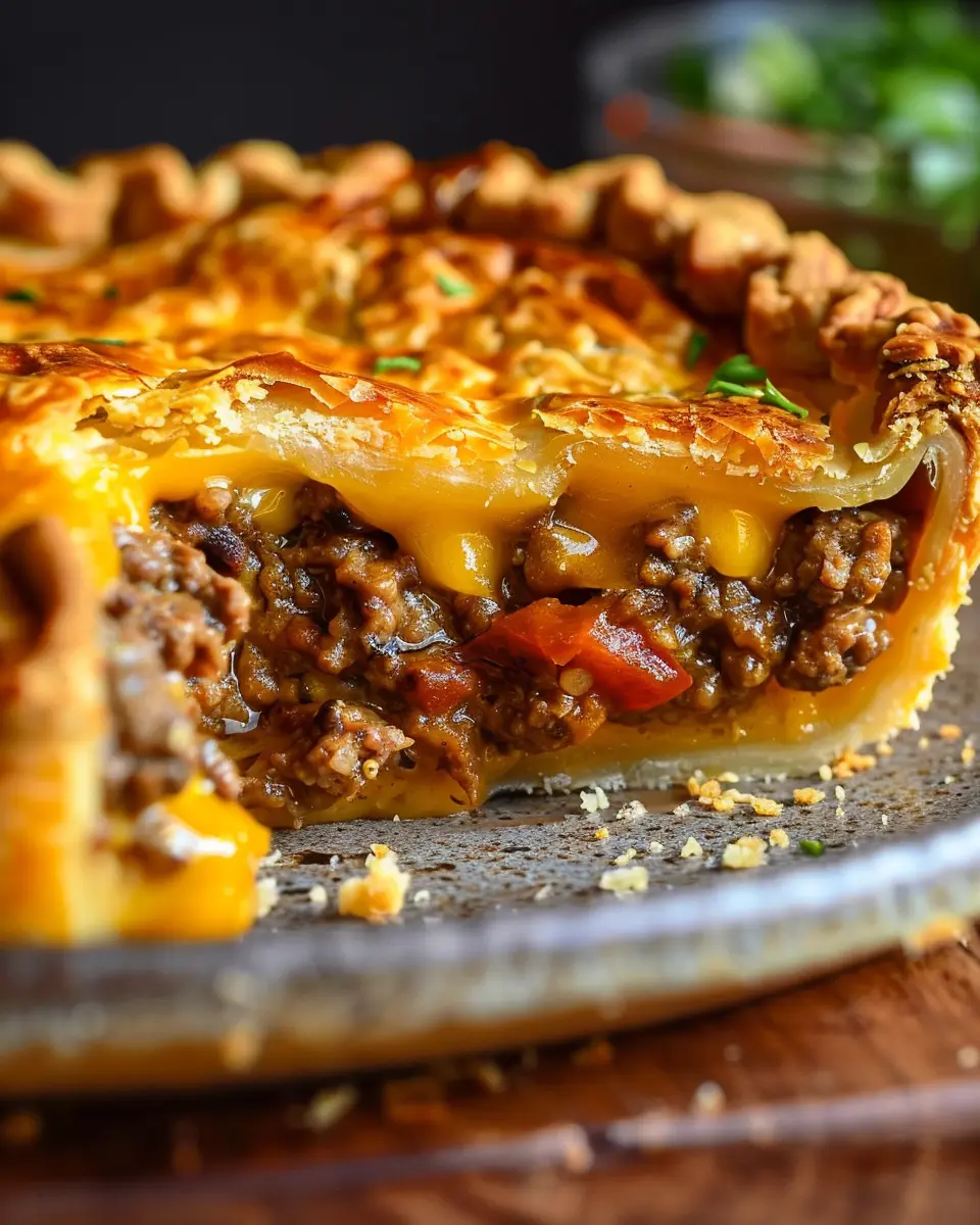 How to Bake the Ultimate Homemade Cheeseburger Pie with Turkey Bacon